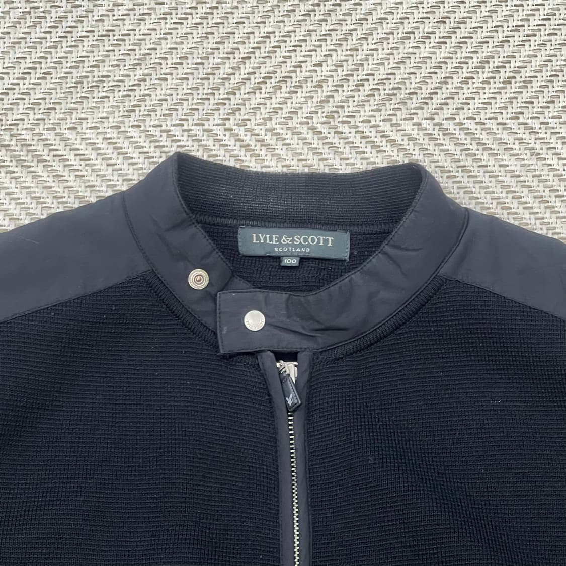 라일앤스콧 차이아넥 울 니트집업 r2968 상품이미지5