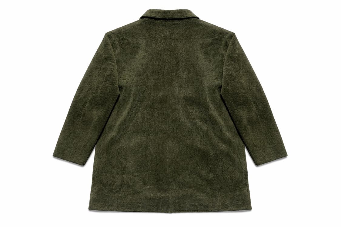 JPN 90s 일본 빈티지 Crudite 크루디트 벨벳 카키 셔츠자켓 M 상품이미지2