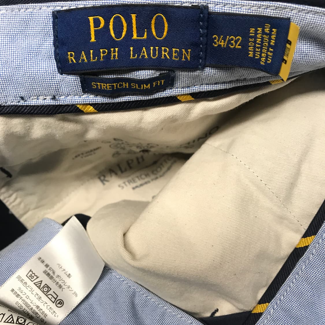 폴로 랄프로렌 QR 네이비 치노 팬츠 34/32 상품이미지6