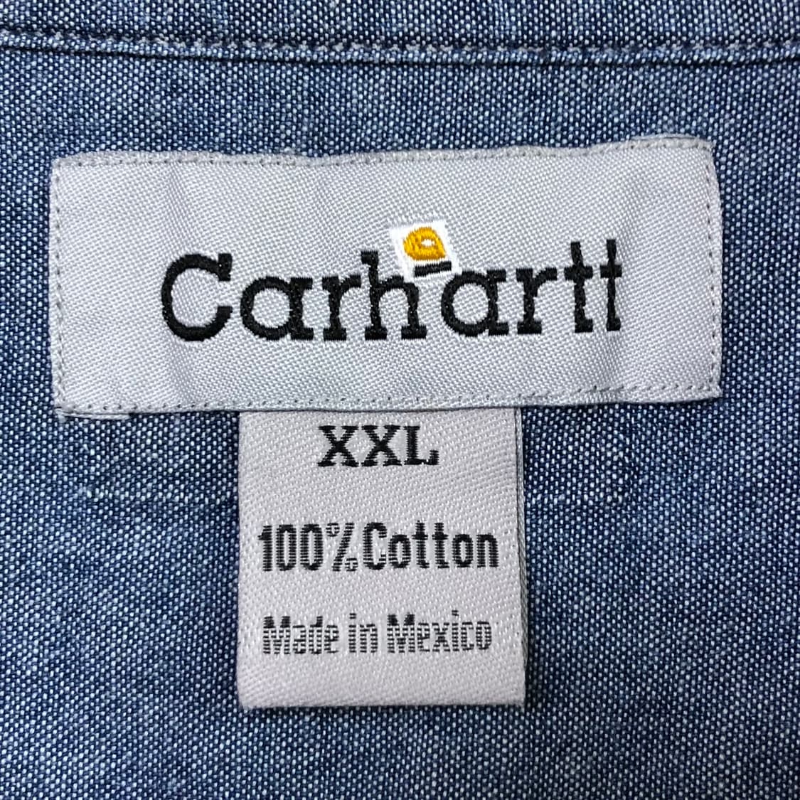 Xxl 칼하트 샴브레이 데님 셔츠 상품이미지3