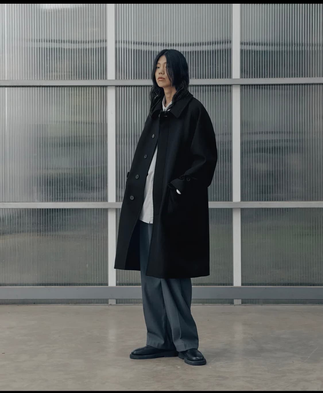 22Aw Voyager Balmacaan Coat (Black) 상품이미지2