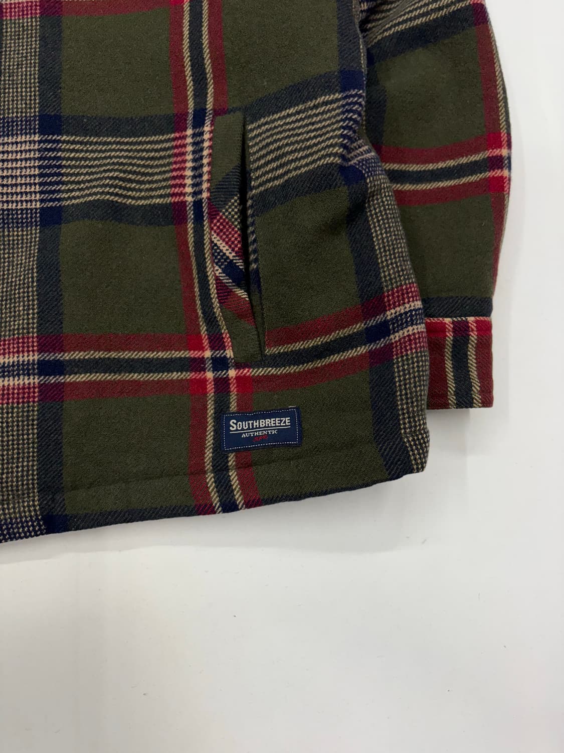 Southbreeze 타탄체크 플란넬 울 자켓 상품이미지3