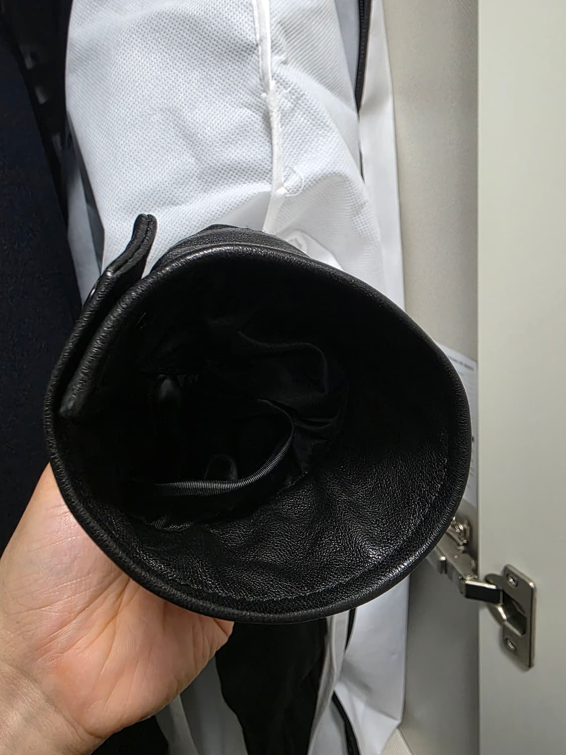 인더로우 아드리안 레더 블루종 블랙 3사이즈 상품이미지9