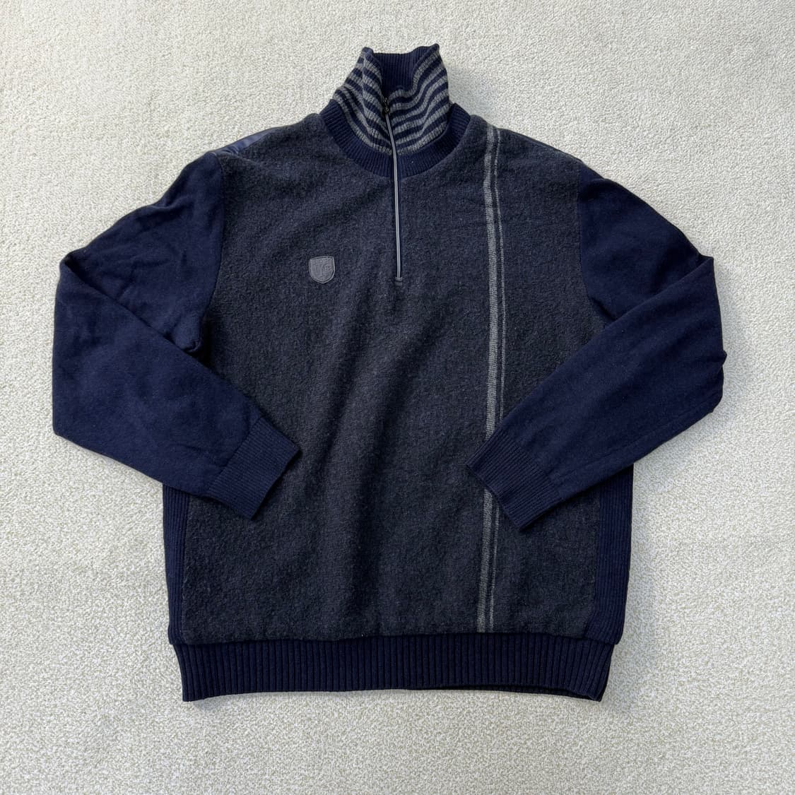 [105] JDX 울 방풍 니트 하프집업 0102T1 상품이미지1