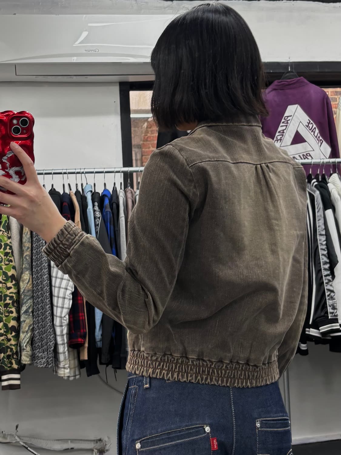 마리떼 프랑소와 저버 90s 브라운 데님 자켓 상품이미지5