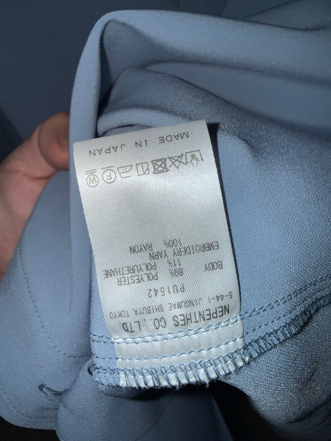 니들스 스튜디오스 별주 셔츠 블루 L사이즈 상품이미지4