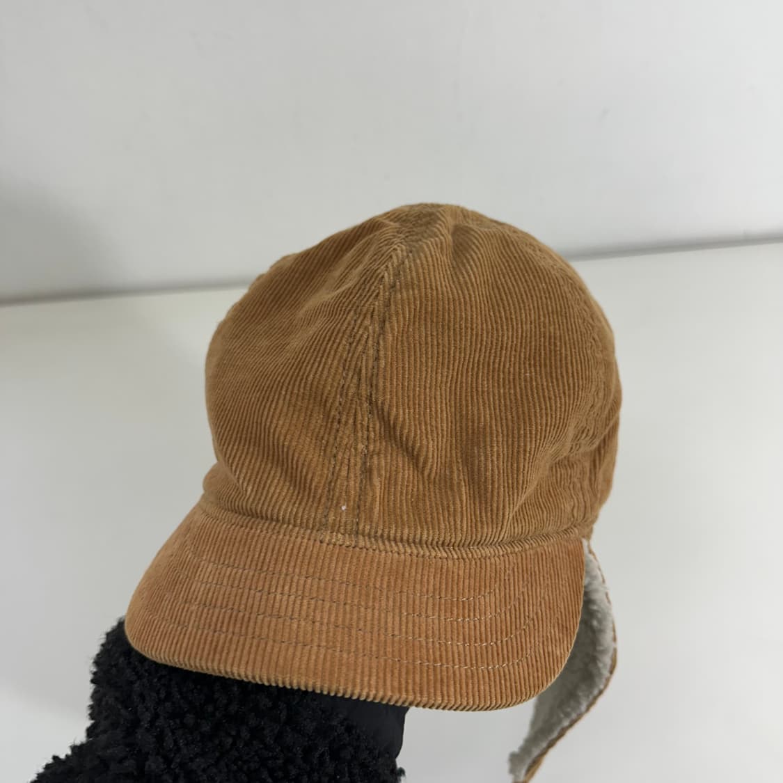 M 57CM 라코스테 코듀로이 군밤모자 트루퍼햇  상품이미지3