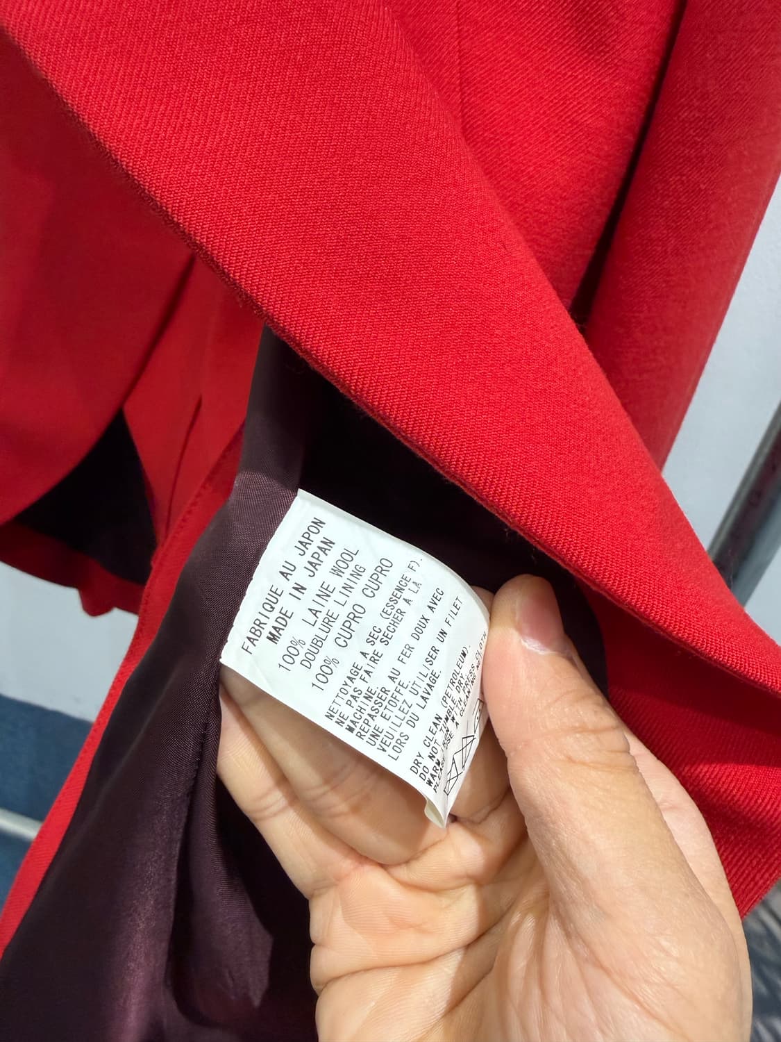 요지야마모토 사선컷팅 자켓 상품이미지5