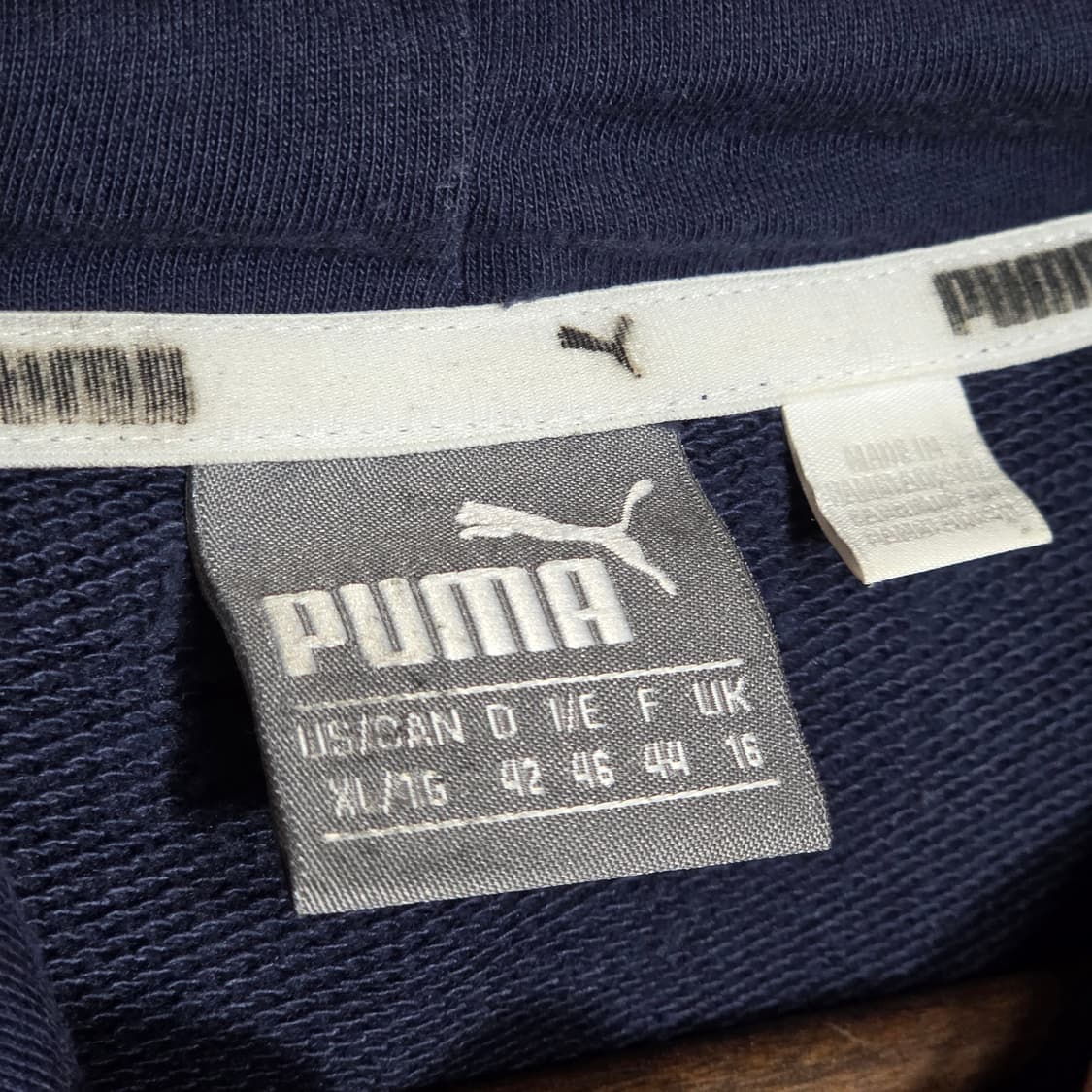 퓨마 네이비 사이드 트랙 라인 후드티 상품이미지9