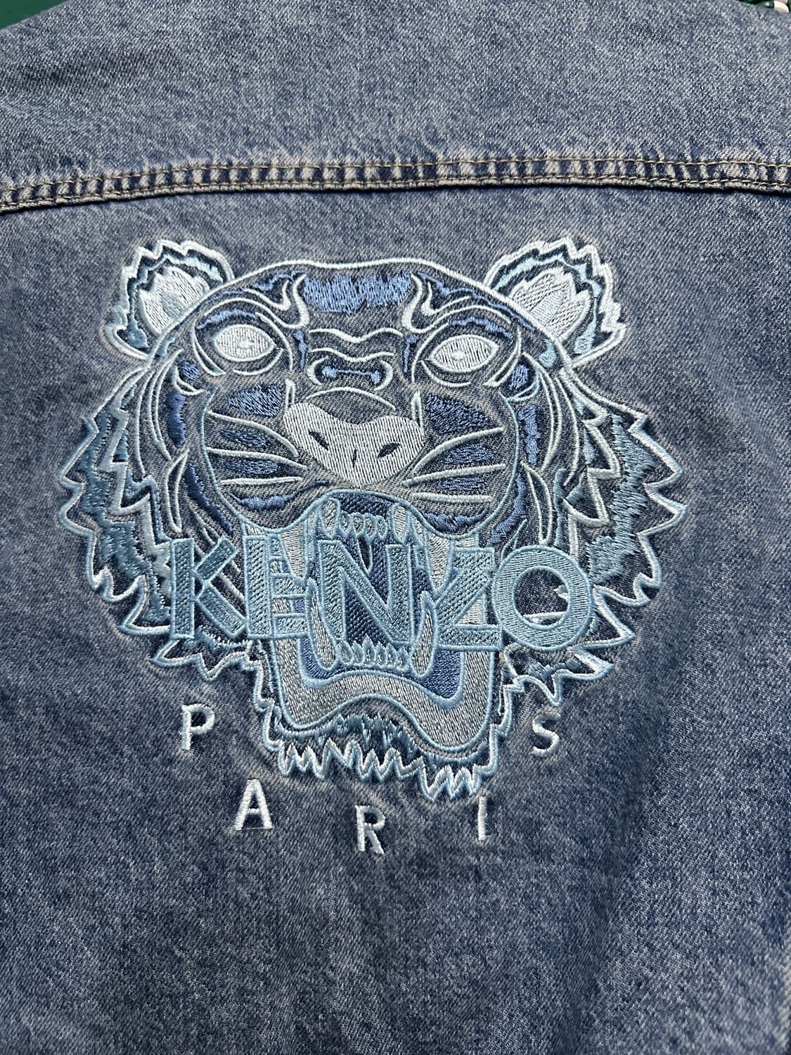 겐조 빅로고자수 데님자켓 L 상품이미지4