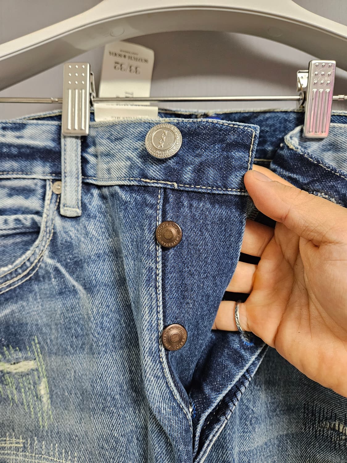 스카치 앤 소다 데미지 워싱 청바지 33/32 상품이미지8