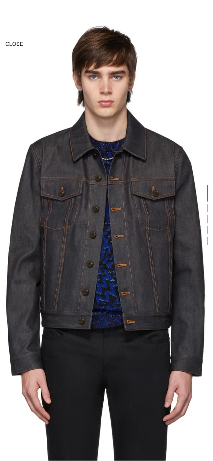 [M] 생로랑 클래식 데님 자켓 인디고 상품이미지1