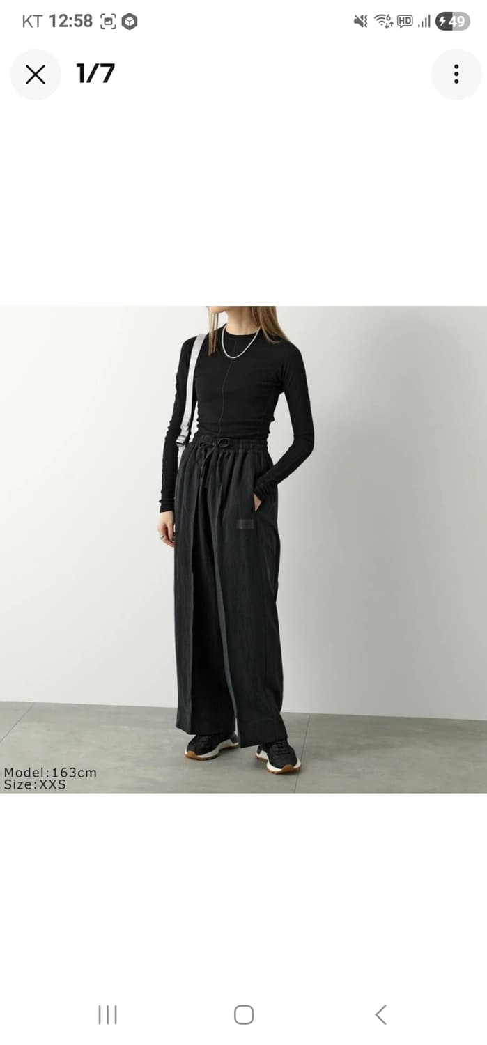 Y-3 핏 롱 슬리브 티 블랙 요지 야마모토 사이즈-S 상품이미지1