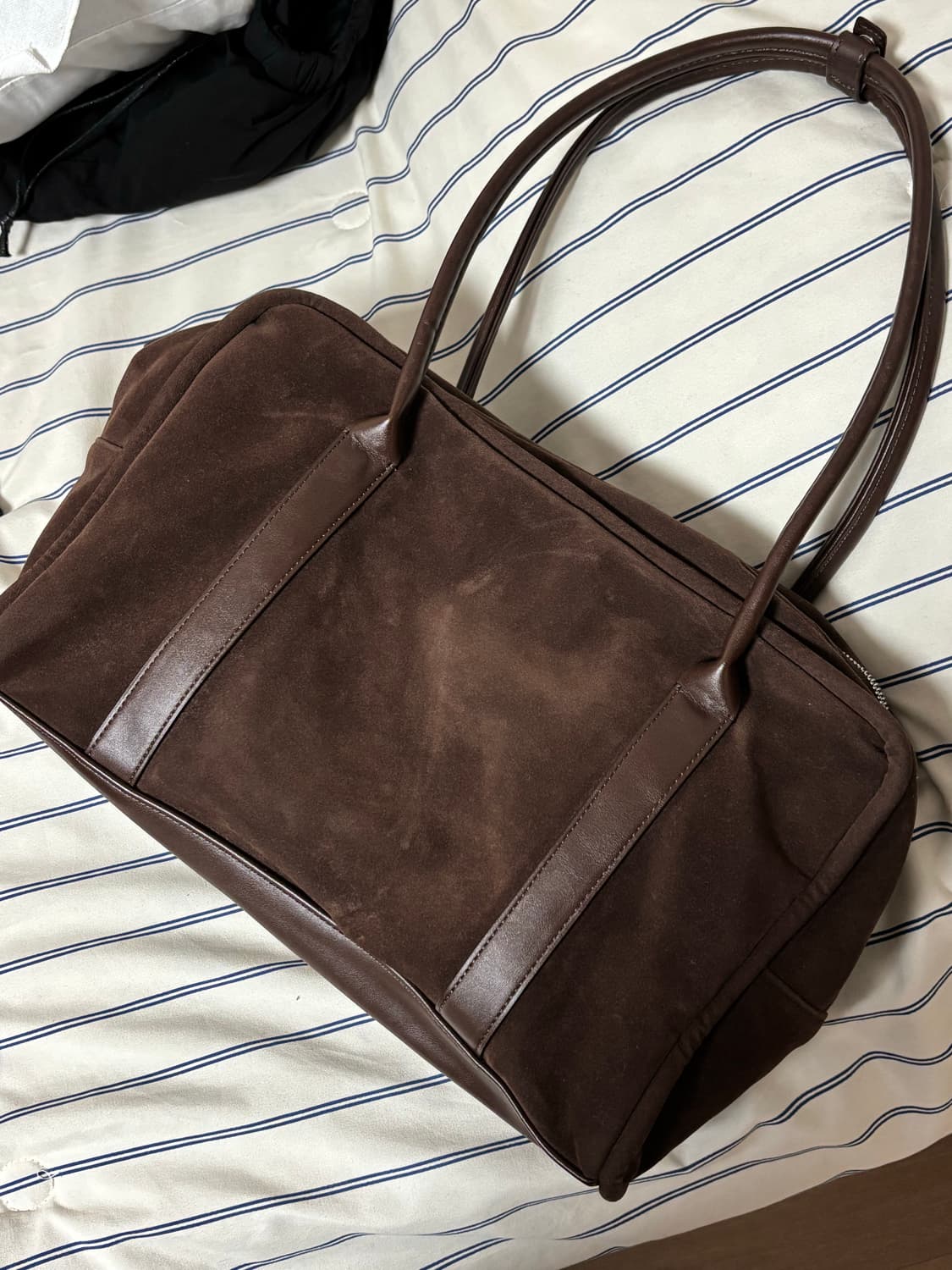 여밈 box bag (suede brown) 상품이미지4