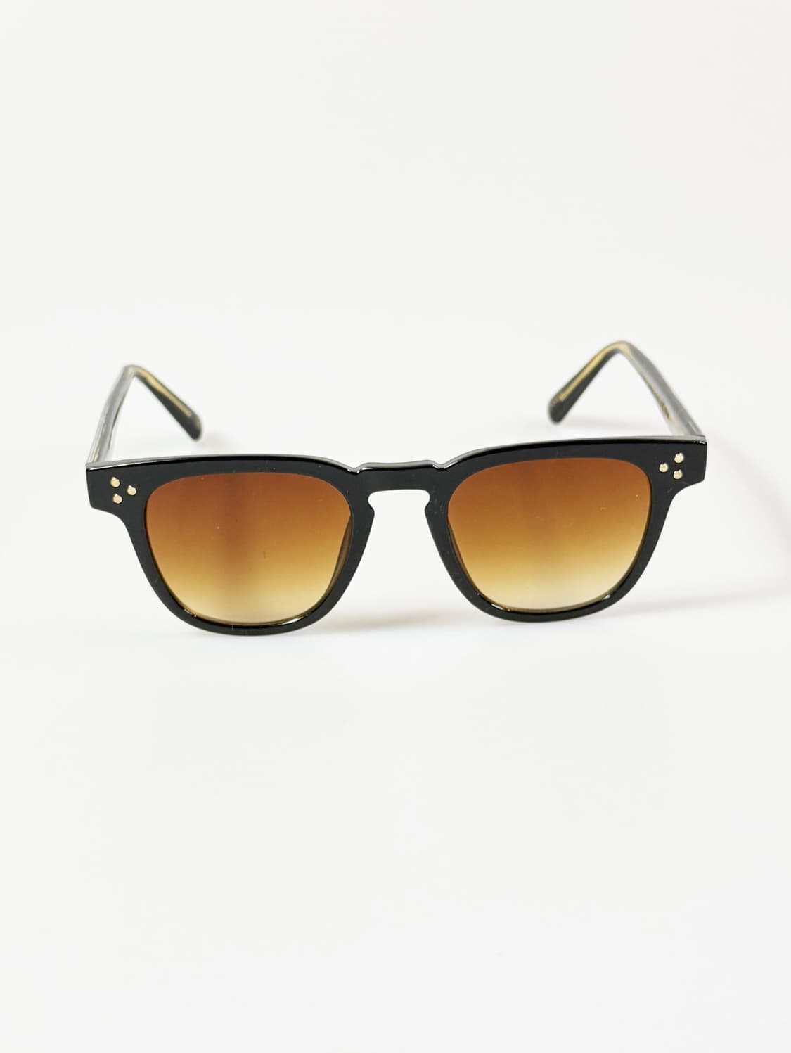 CANAAN 블랙 볼드 스퀘어 프레임 빈티지 틴트 선글라스 상품이미지2