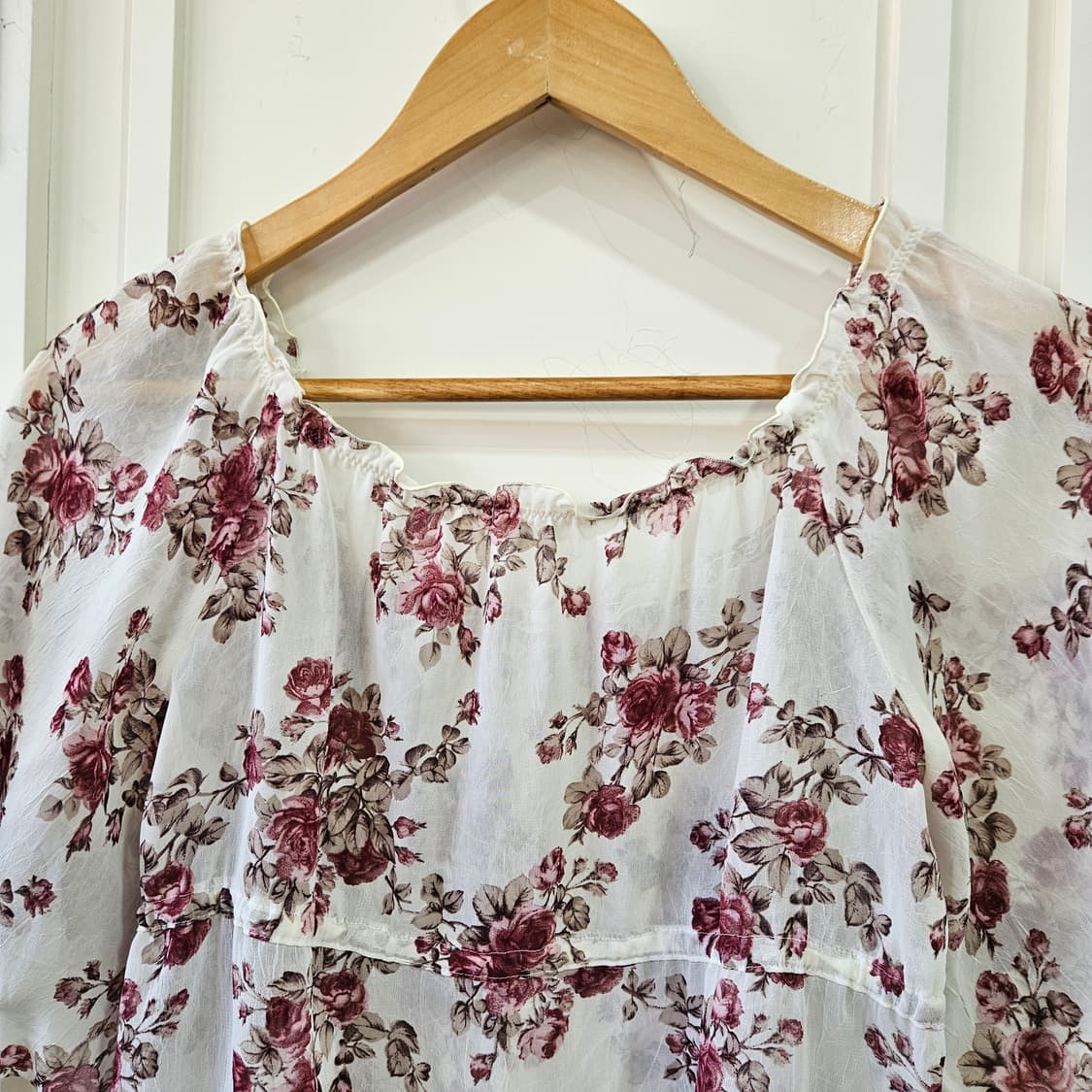 (LEST ROSE) 로즈 쉬폰 프릴 블라우스 상품이미지6