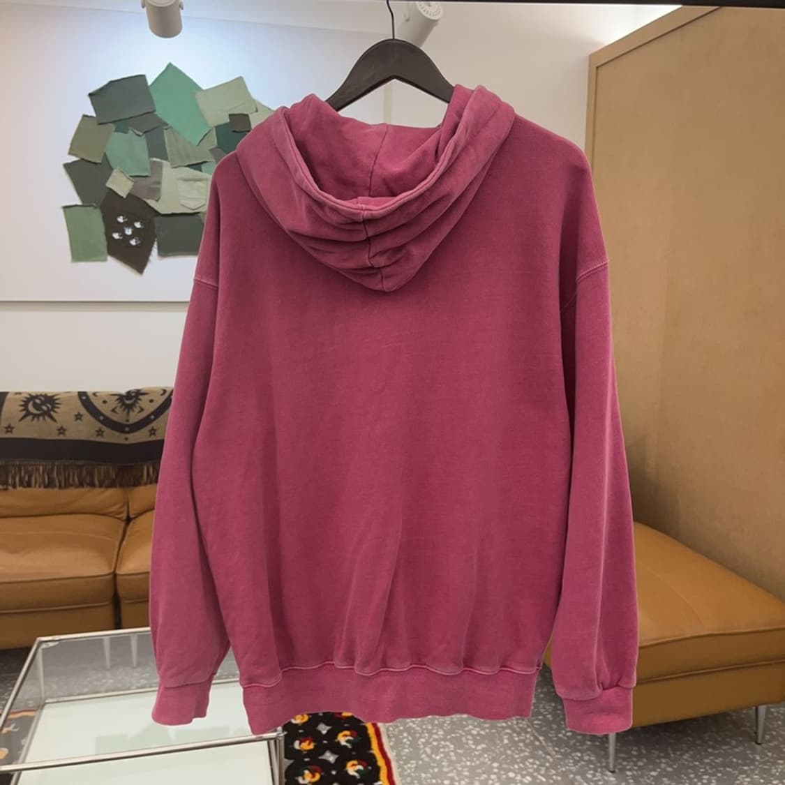 트래블 Y2K 레트로 마젠타 핑크 후드티 M C07089 상품이미지4