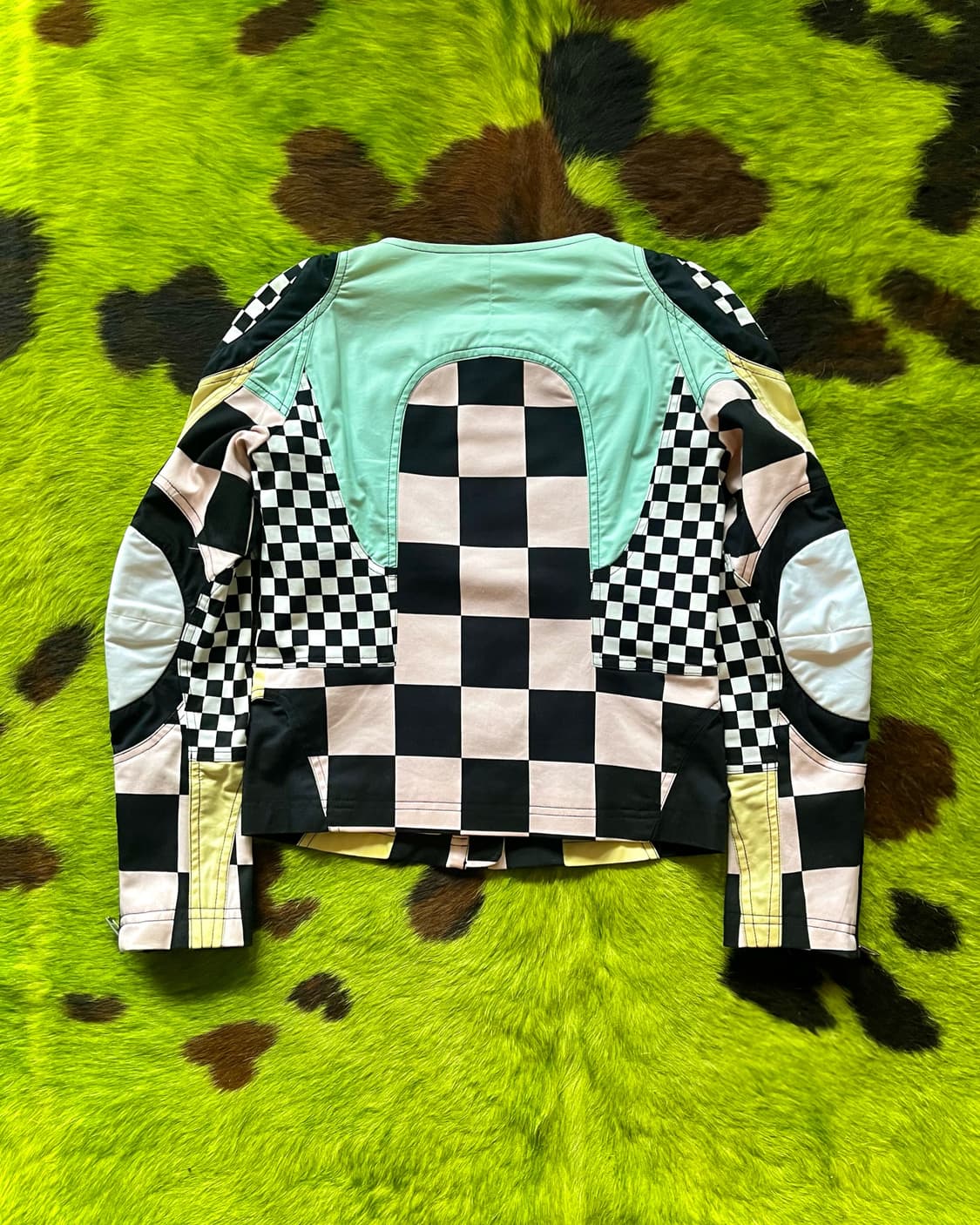 Love MOSCHINO Checker Board Biker Jacket 상품이미지10