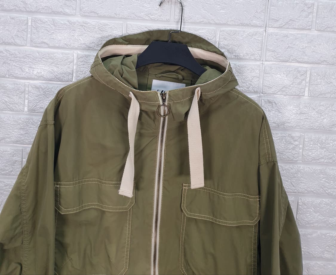 [100]자라 후드 워크 자켓 상품이미지4