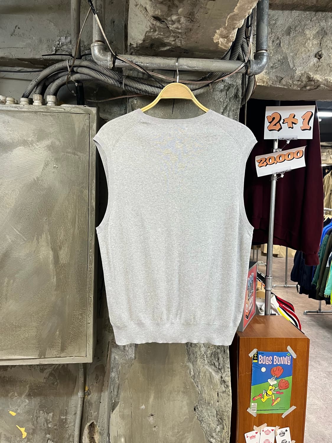 폴로 랄프로렌 니트 베스트 그레이 M #csz3497 상품이미지2