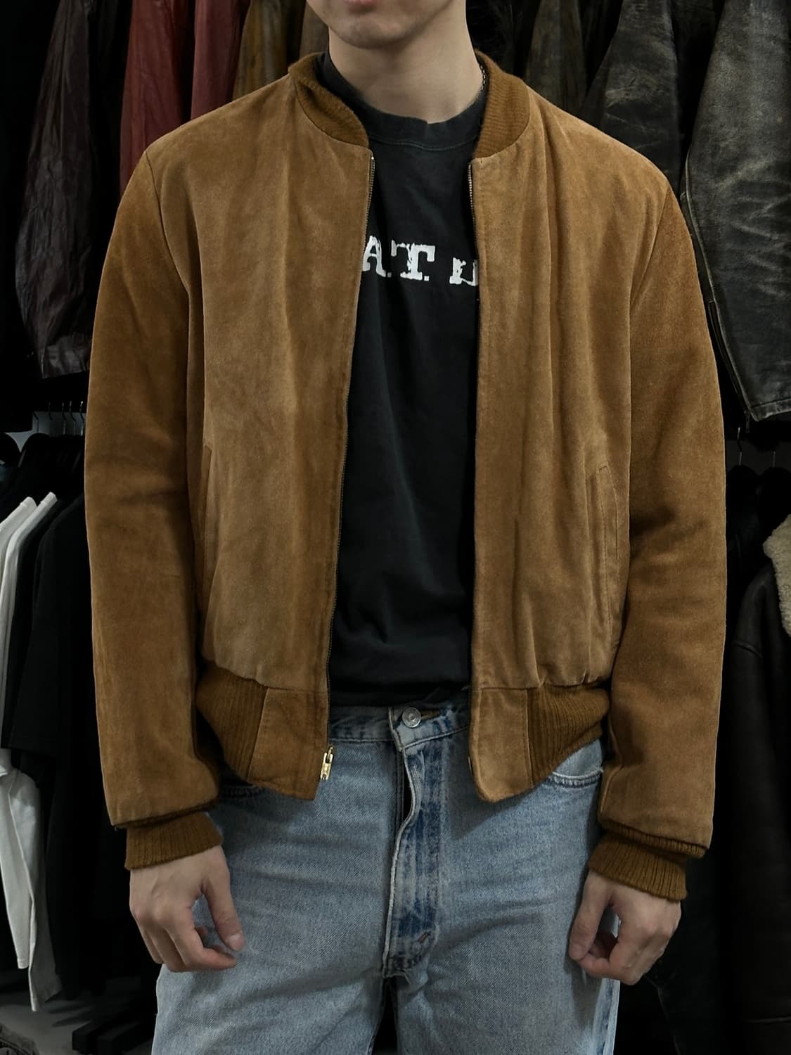 80's 빈티지 시어스 스웨이드 봄버 자켓 빈티지 레더 자켓 상품이미지10