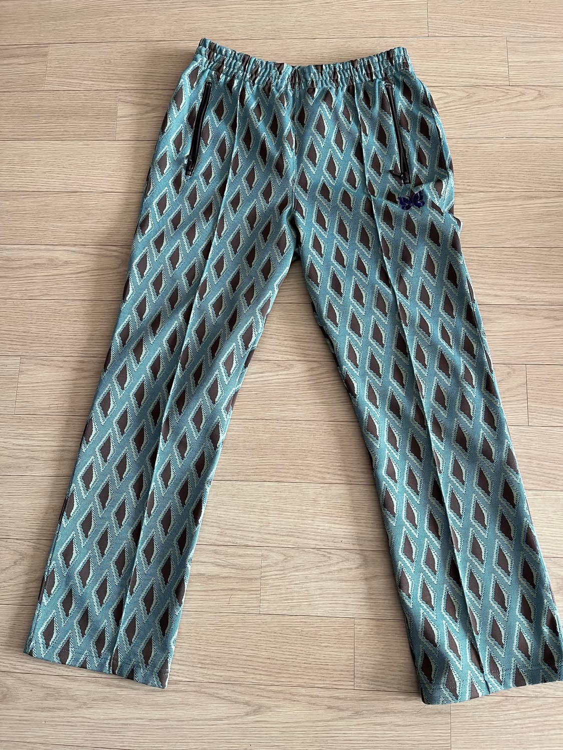 니들스 자카드 트랙팬츠 (터키석 컬러)  상품이미지2