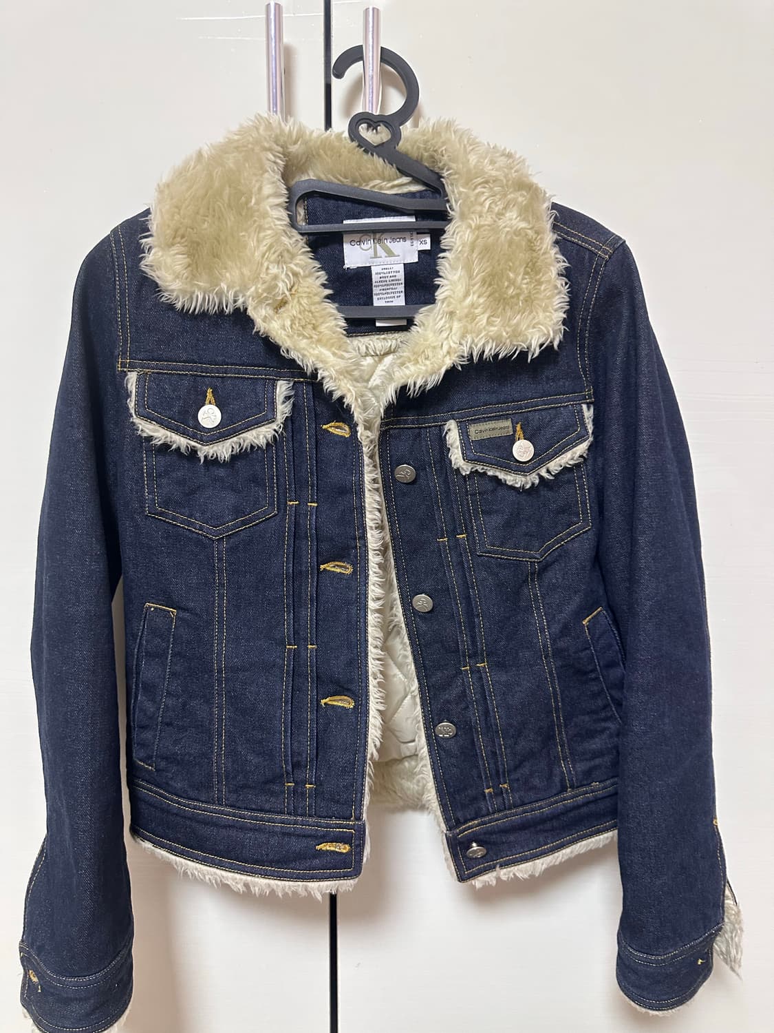 캘빈클라인 퍼 청자켓 상품이미지1