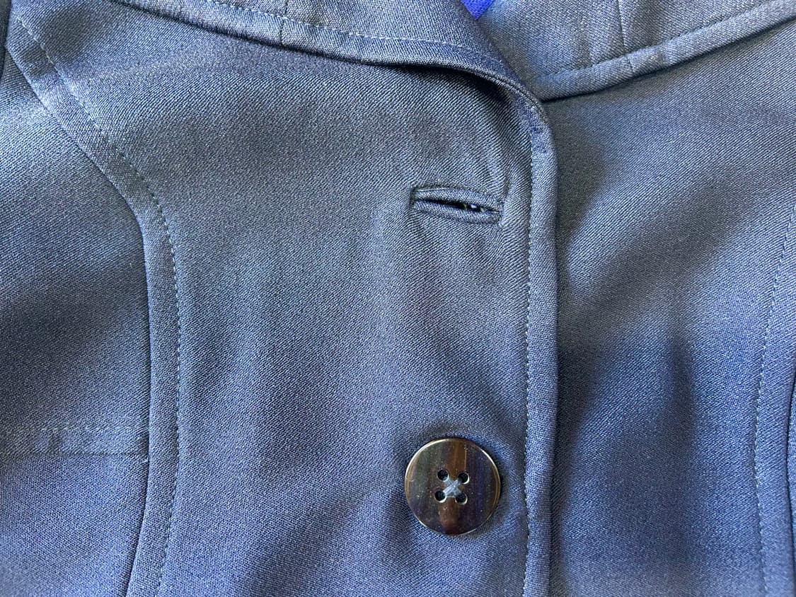 네이비 배색 저지 아우터 코트 상품이미지4