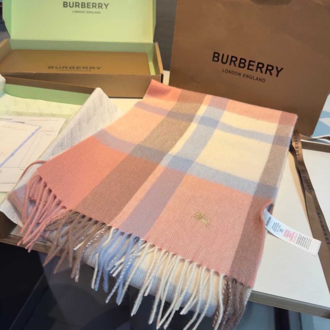 버버리숙녀 리버서블 스카프100% 램스울 상품이미지3
