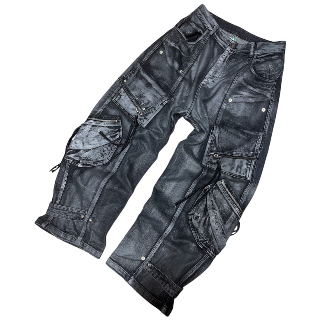 [DNSR]디엔에스알 투페이스 멀티카고 워싱 데님 팬츠 L 상품이미지3