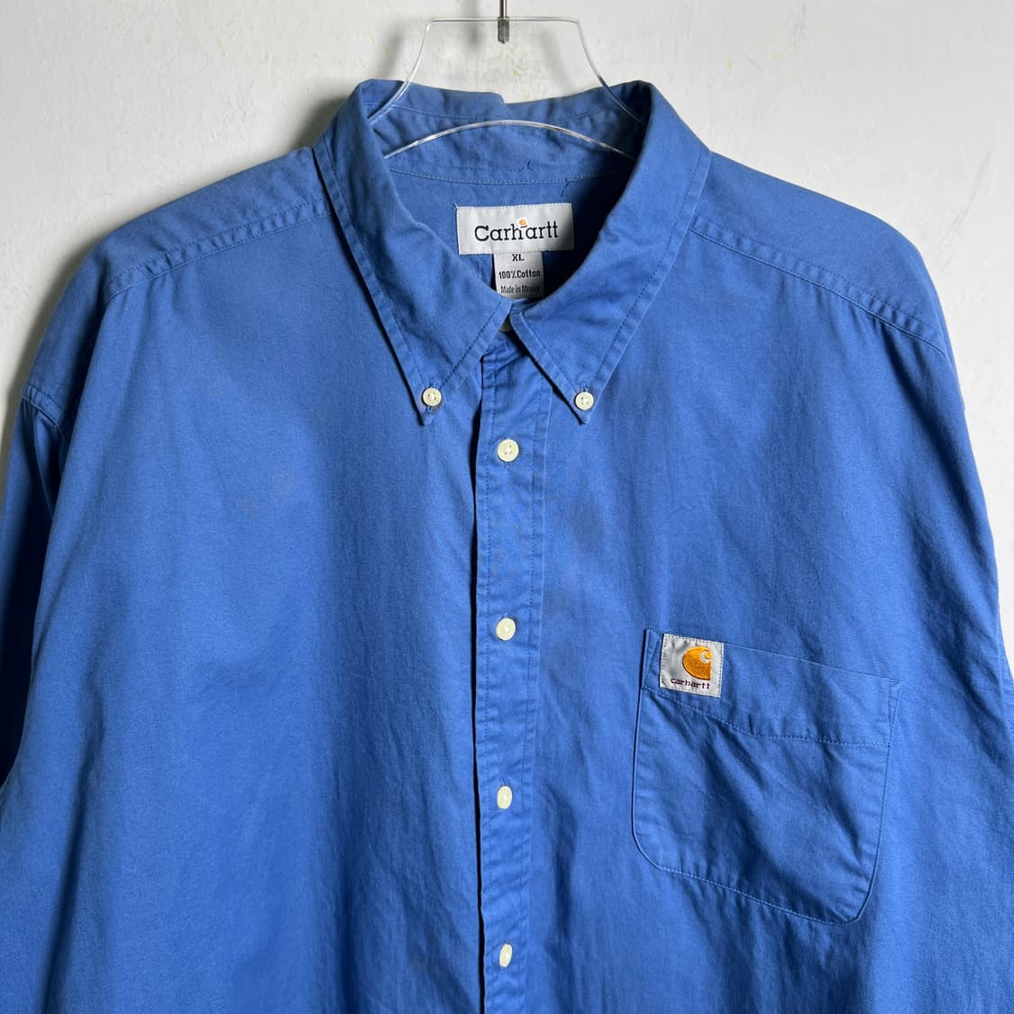 Carhartt 칼하트 블루 코튼 워크 셔츠 XL 상품이미지4