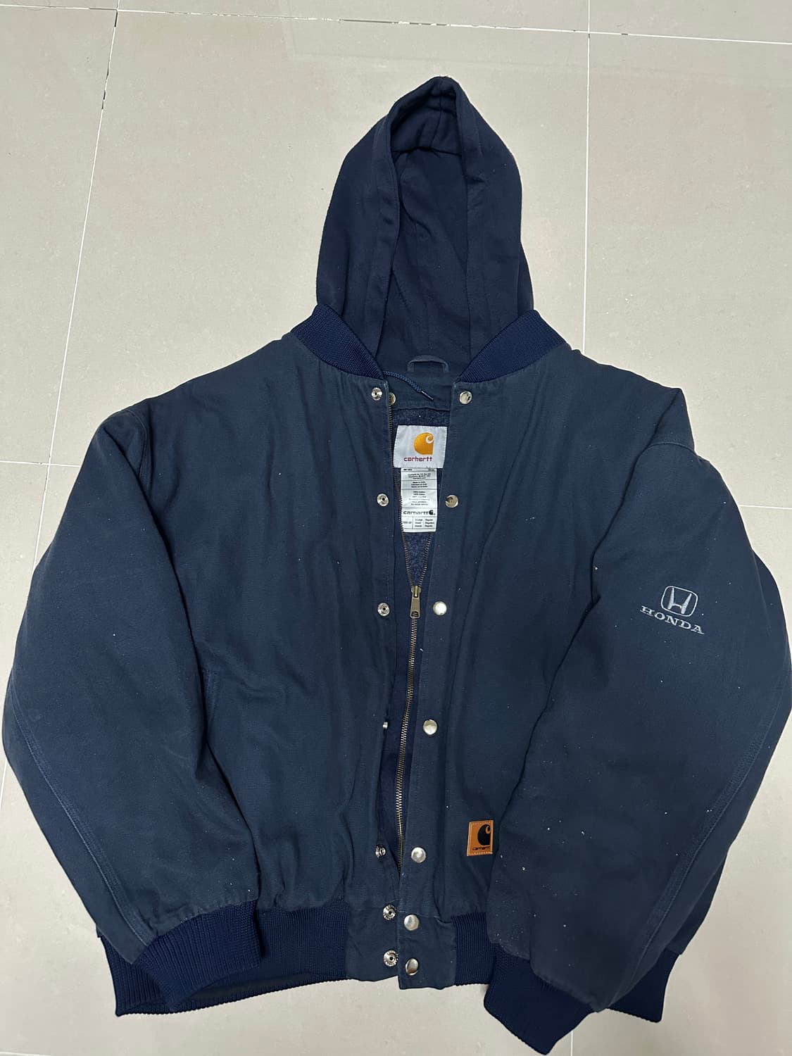 칼하트 x Honda 워크 후드자켓 네이비 XL 상품이미지1