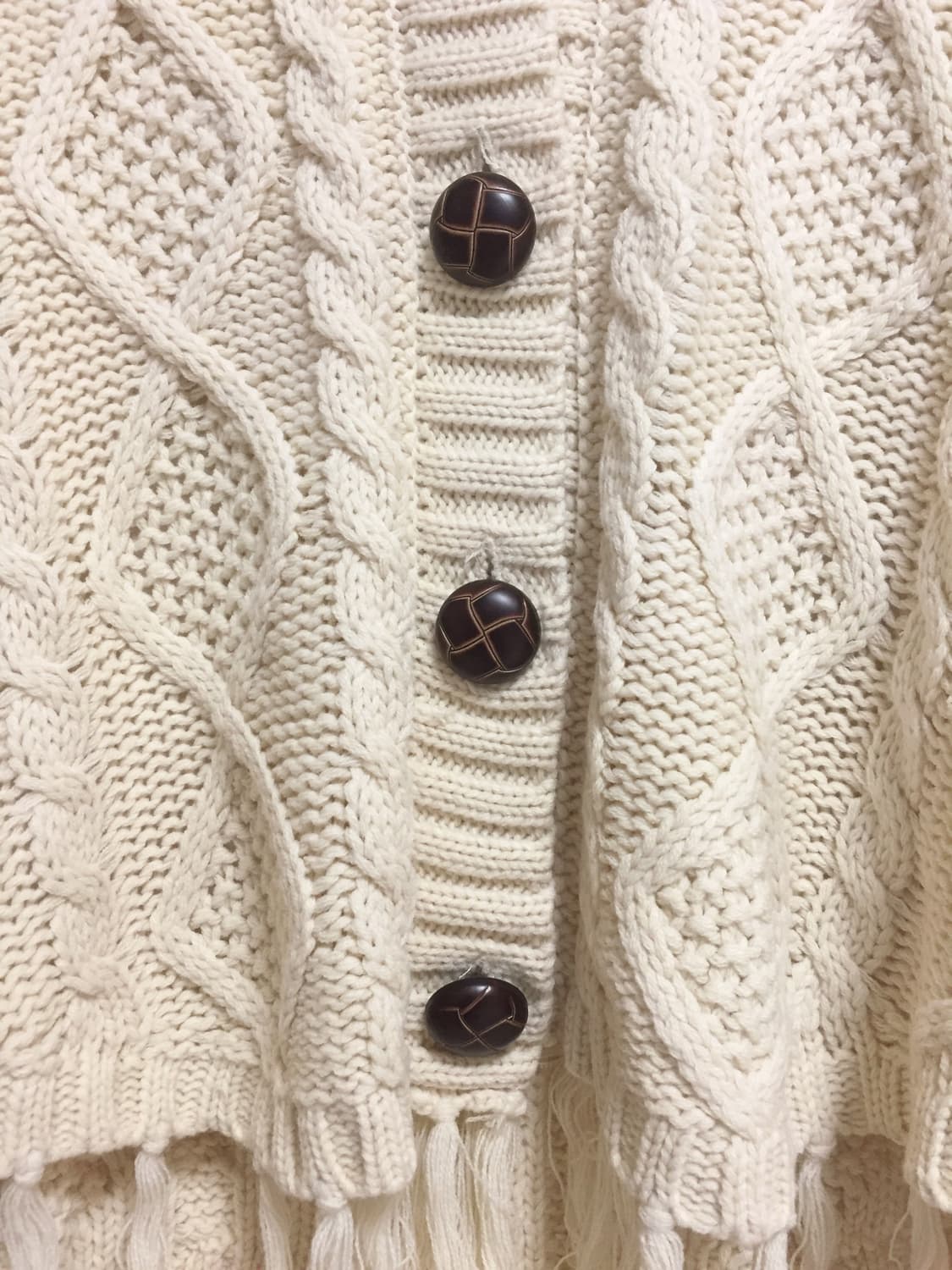 빈티지 사와코 모리걸 메론빵단추 케이프 상품이미지6