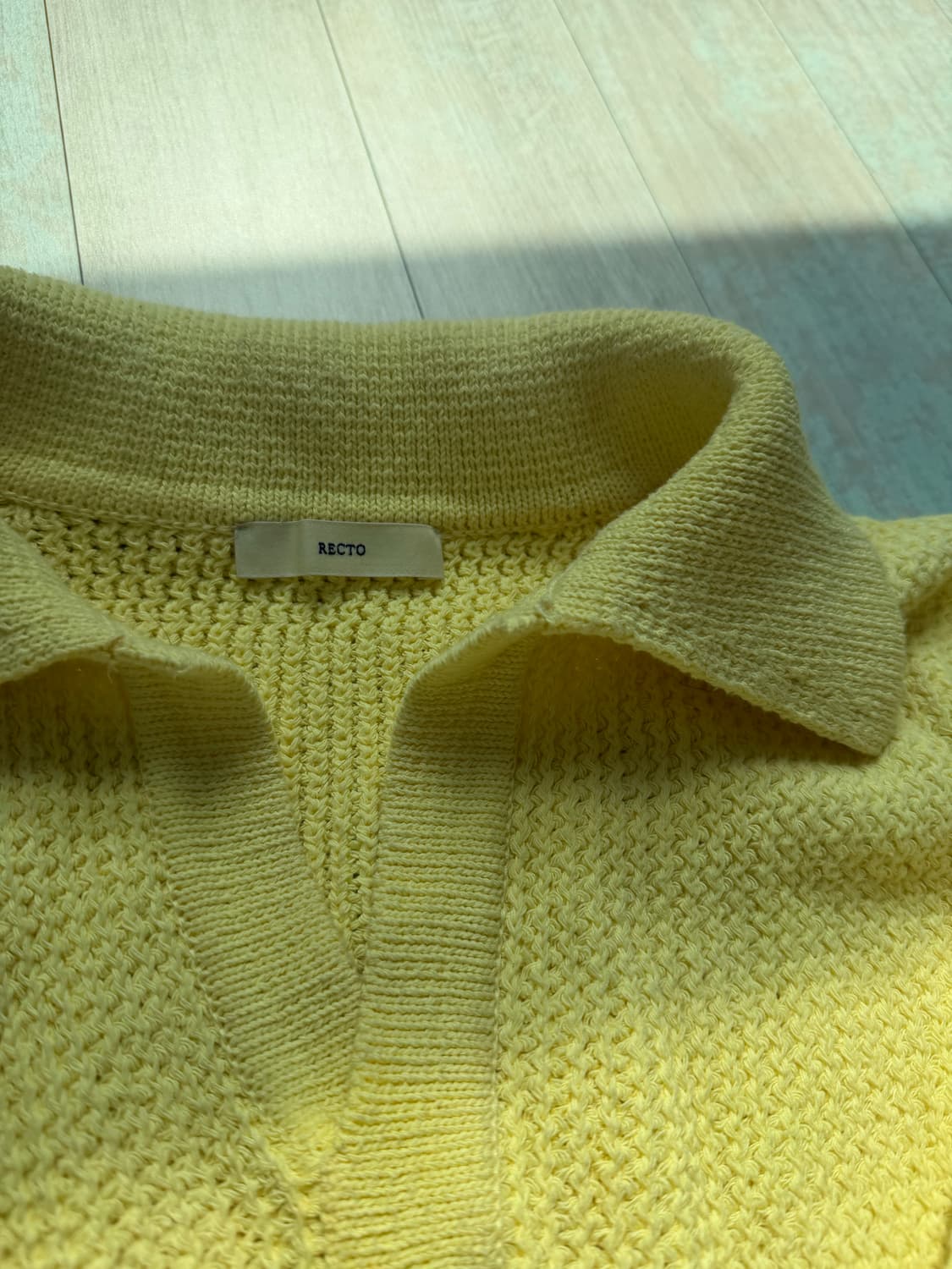 렉토 레몬 레이어드 니트 판매(착샷) 상품이미지3