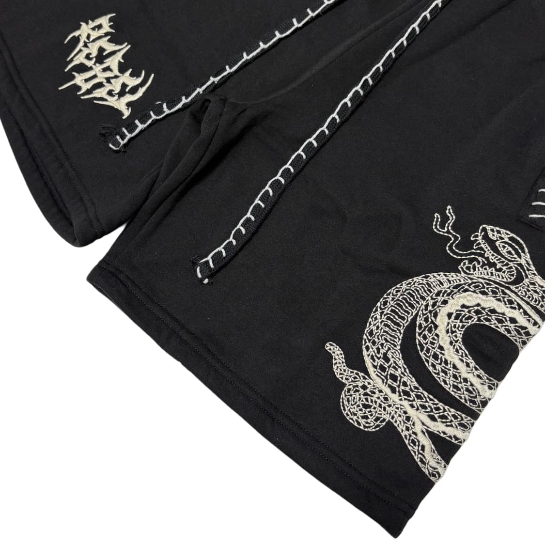 Snake embroidery half pants 상품이미지3