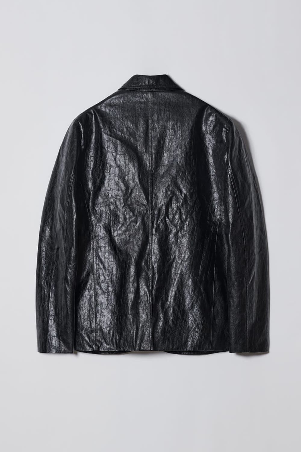 다이애그널 레더 자켓 상품이미지2