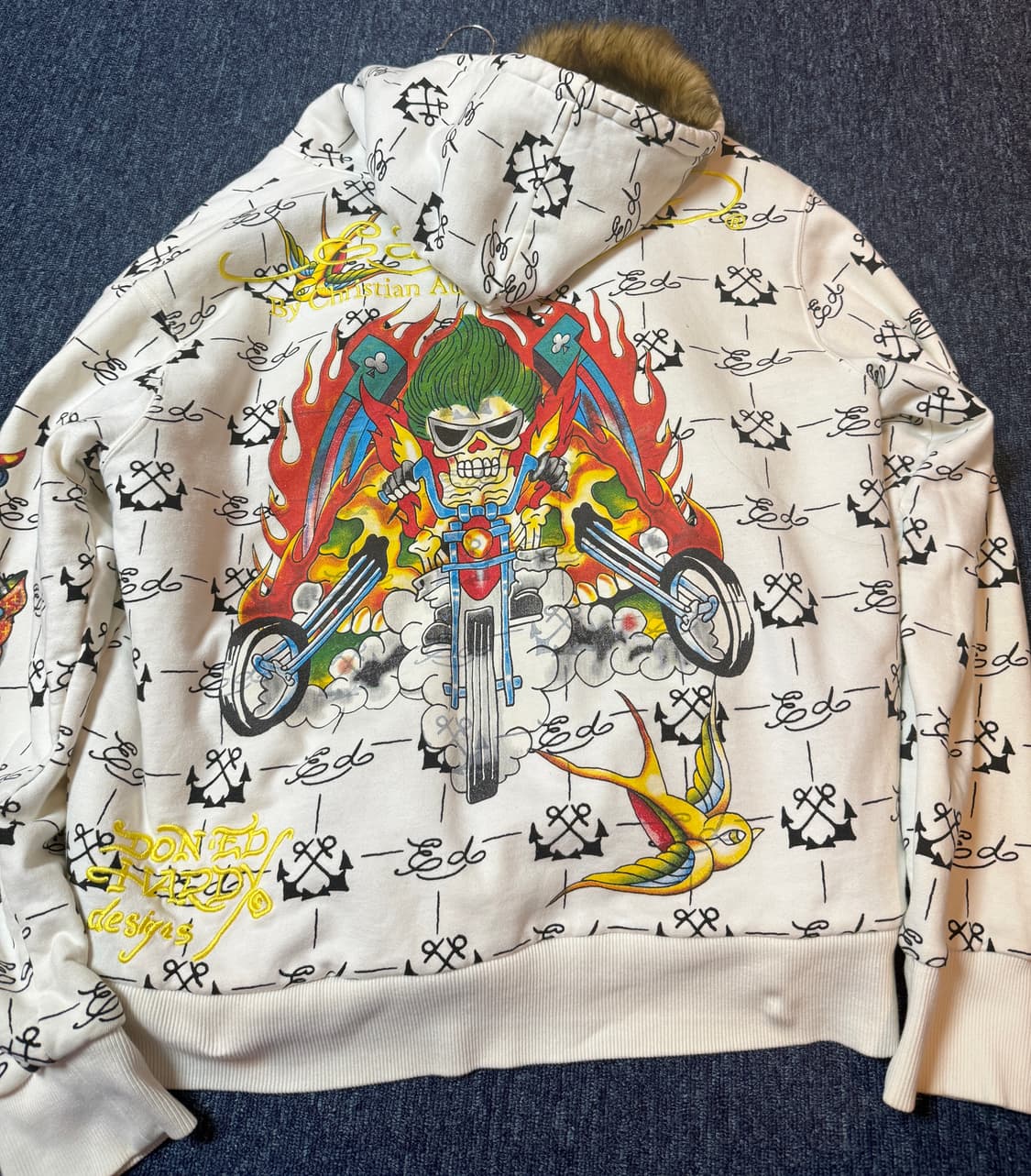 Ed Hardy 에드하디 타투 퍼 후드집업 XL 상품이미지1