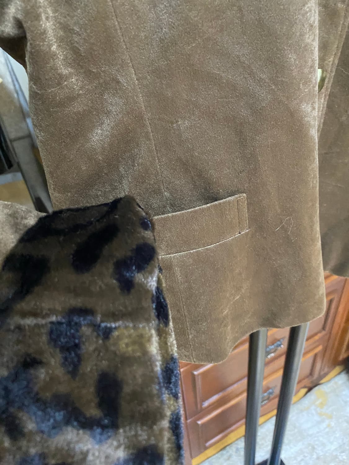 호피 배색 자켓 상품이미지3