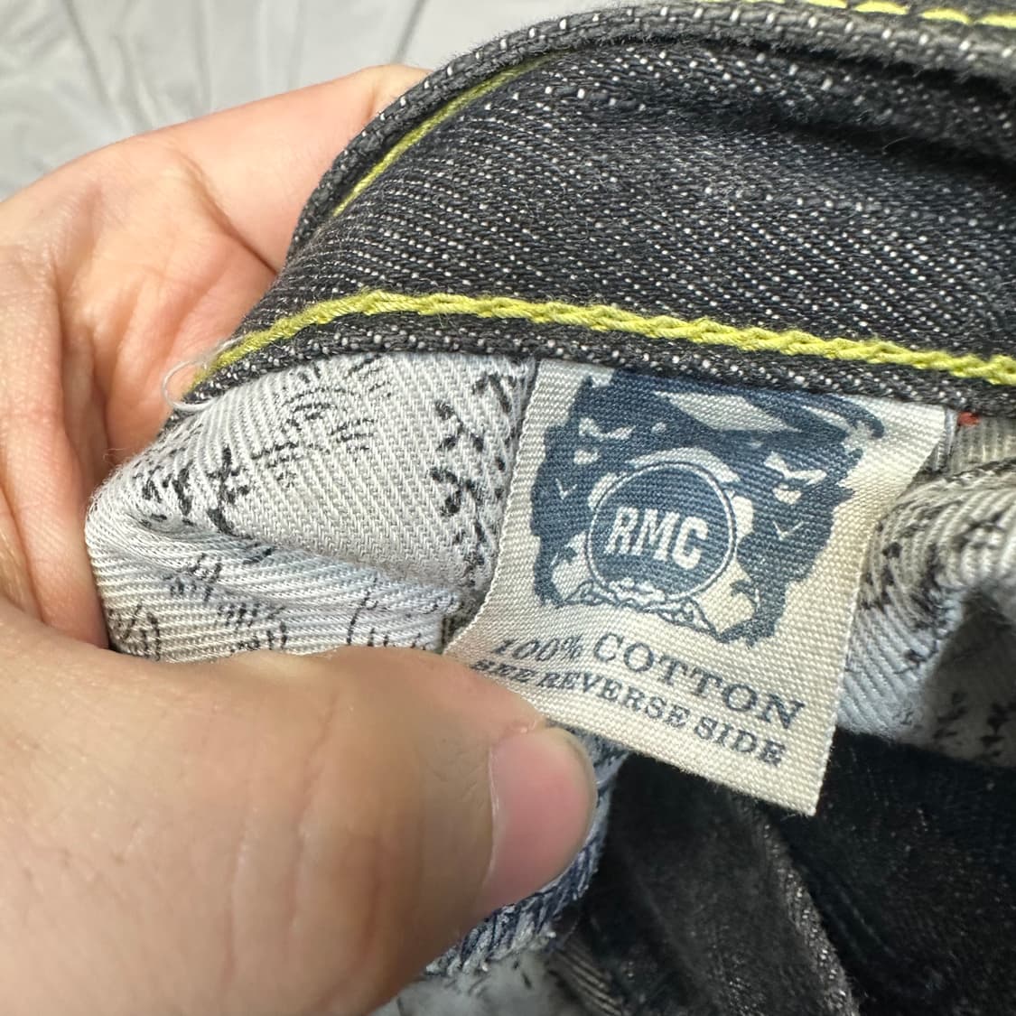 RMC 사무라이 백로고 자수흑청진 36 상품이미지4