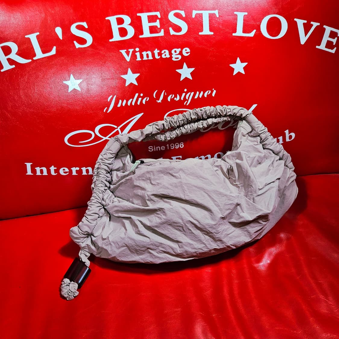 (미사용)아카이브앱크 핑크 나일론 토트백 숄더백  상품이미지6