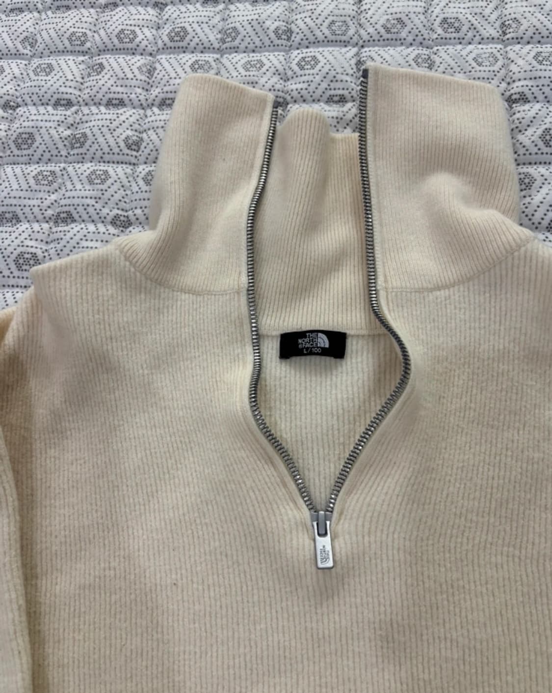 노스페이스 반집업 니트 아이보리 ~66 상품이미지2