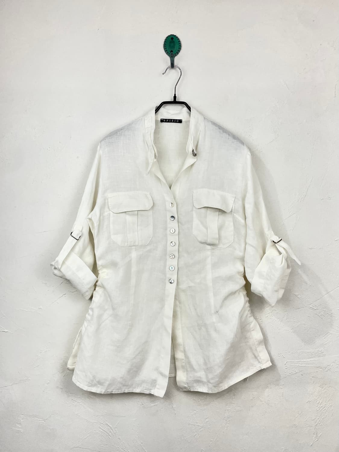 SFIZIO 사이드 셔링 리넨 셔츠 (MADE IN ITALY) 상품이미지1