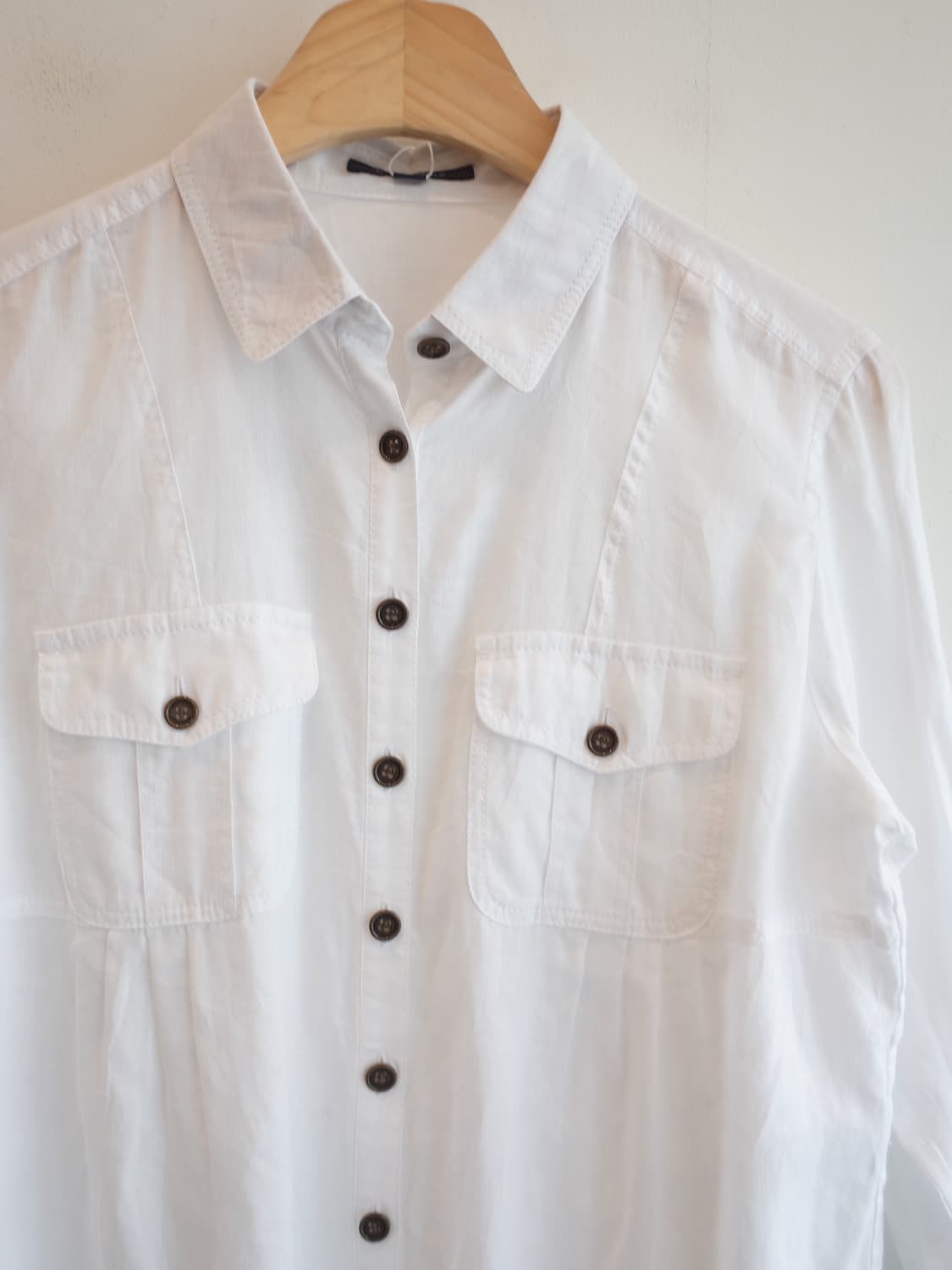 BURBERRY 버버리 리넨100 투포켓 셔츠 상품이미지2