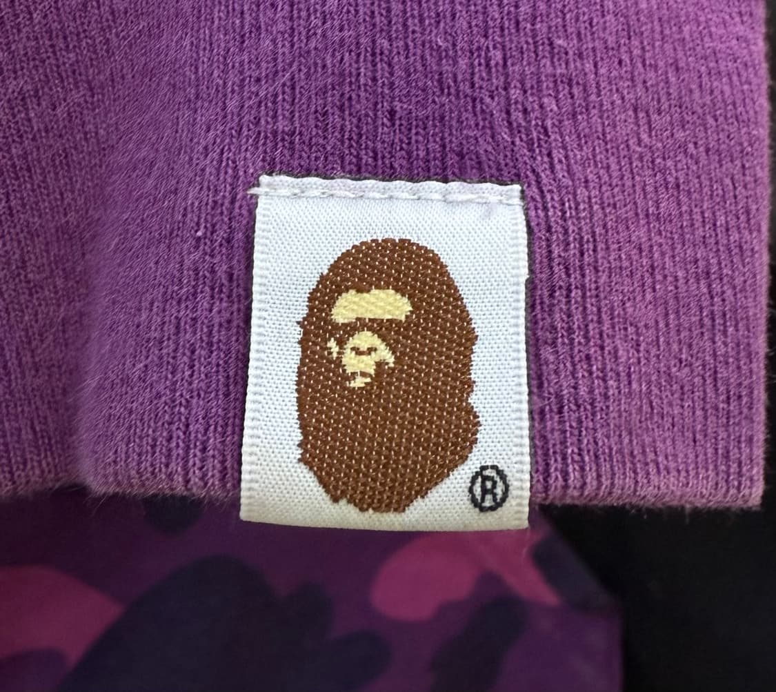 베이프 퍼플카모 샤크 후드집업 상품이미지9