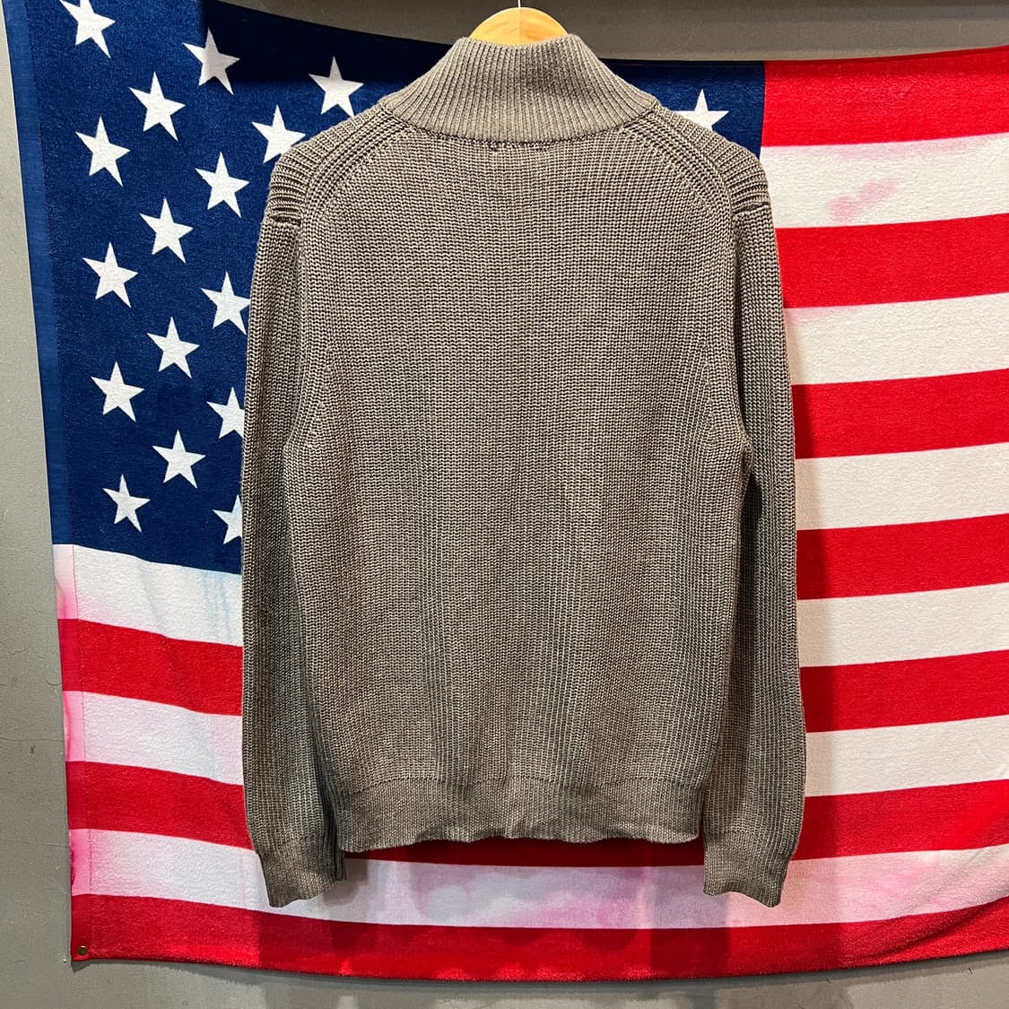 연브라운 니트 집업 상품이미지2