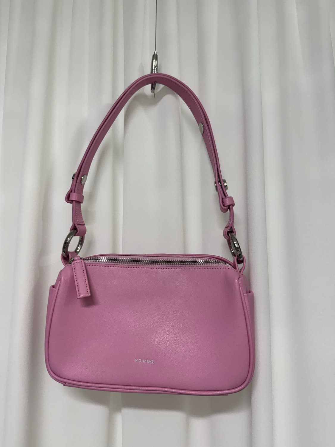 코이무이 소가죽 핑크 핸드백 상품이미지1