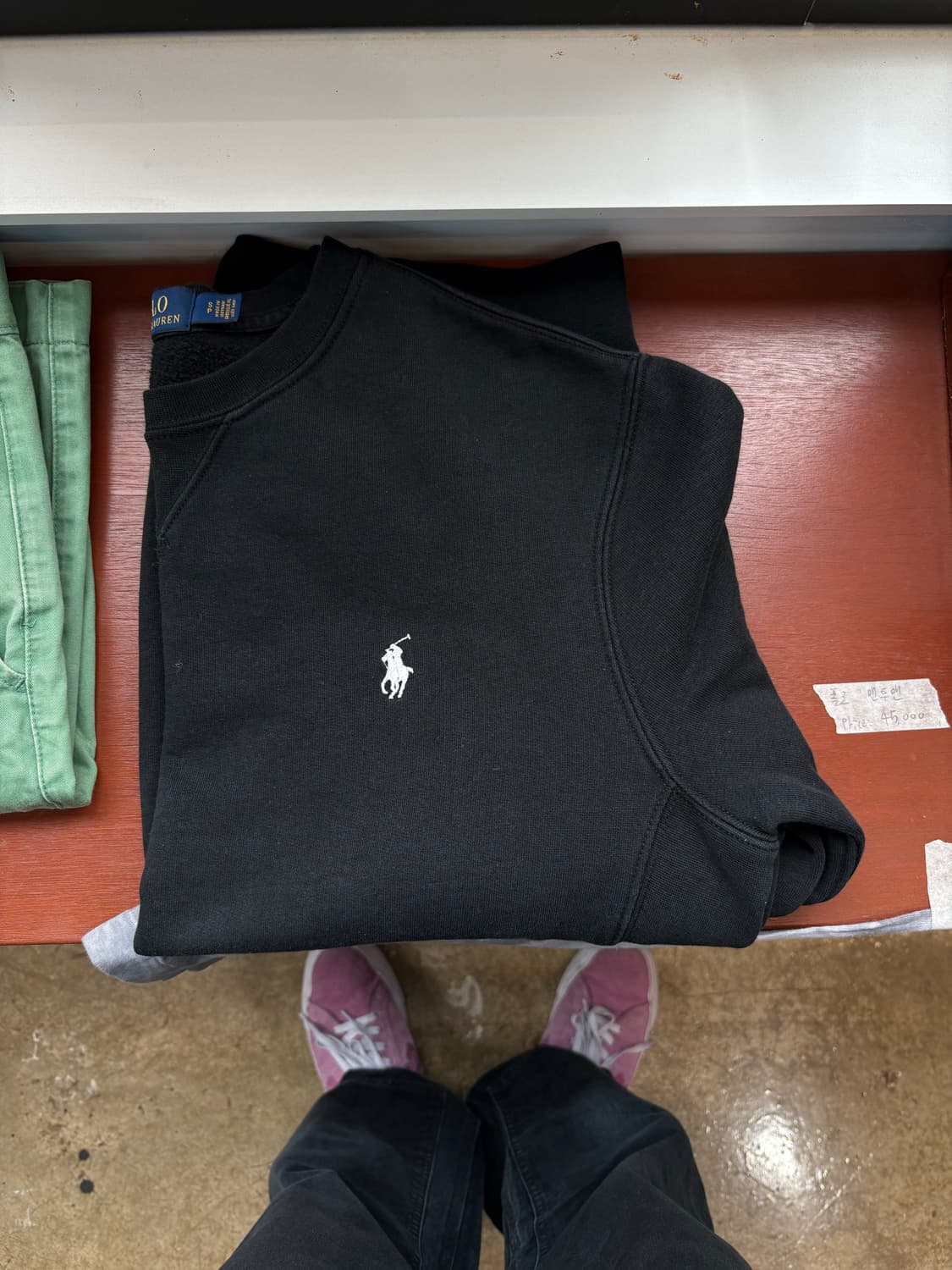 폴로 블랙 맨투맨 상품이미지1