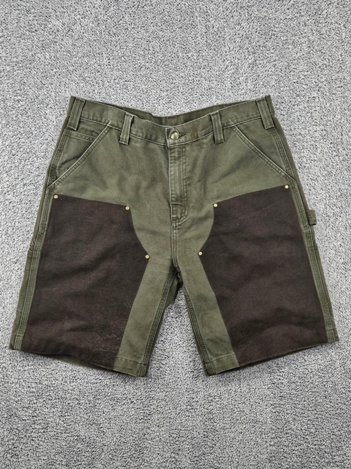 칼하트 덕캔버스 더블니 워크 쇼츠 반바지 커스텀 (36") / 11887 상품이미지1