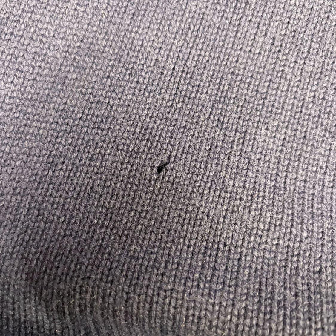 버버리 런던 라운드넥 울 캐시미어 혼방 롱 니트 숄더 버튼 디테일 네이비 상품이미지10