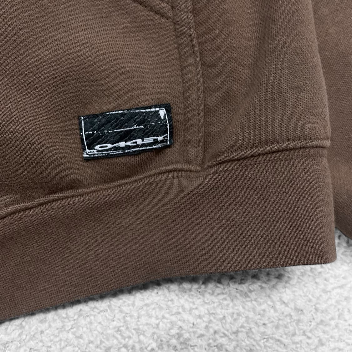 오클리 Oakley 00s 아치 로고 후드 집업 브라운 상품이미지4